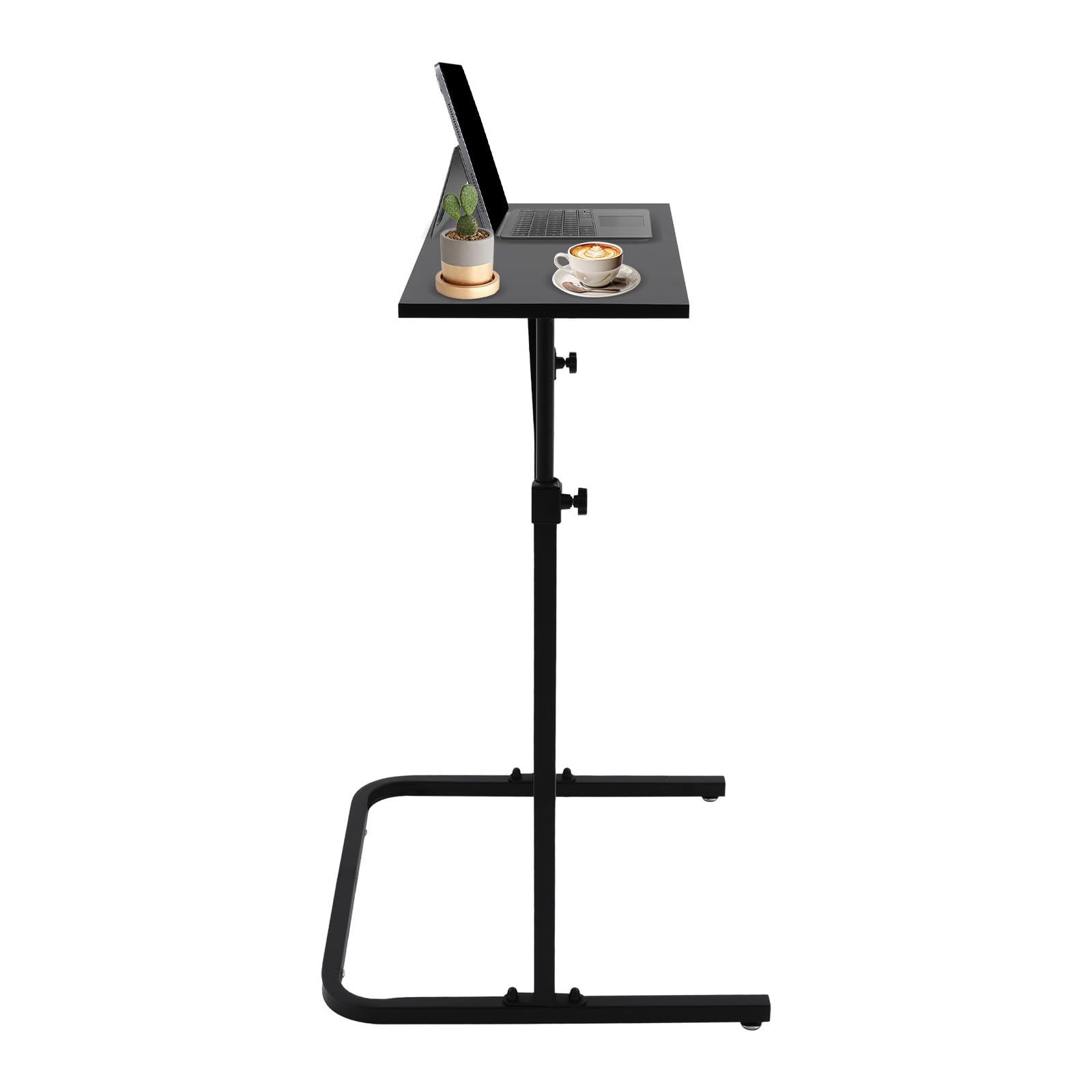 Scrivania da bicicletta per cyclette, regolabile in altezza, per allenamento e fitness, tavolo da ufficio, per appartamenti, uffici, palestre, colore nero