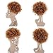 DEYNGS High Afro Puff Drawstring Synthetic Puff Ponytail Clip On Kinky Curly Ponytail Bun (1B/30)