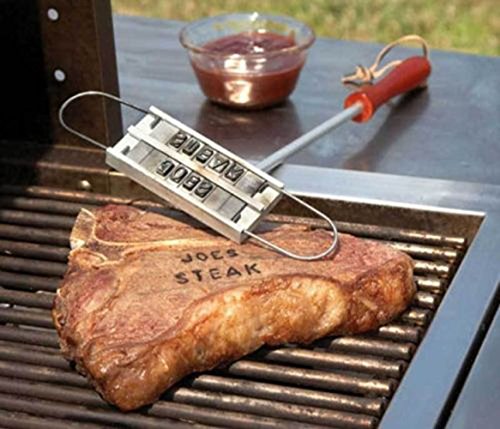Set de hierro para marcar BBQ con letras intercambiables miniatura 4