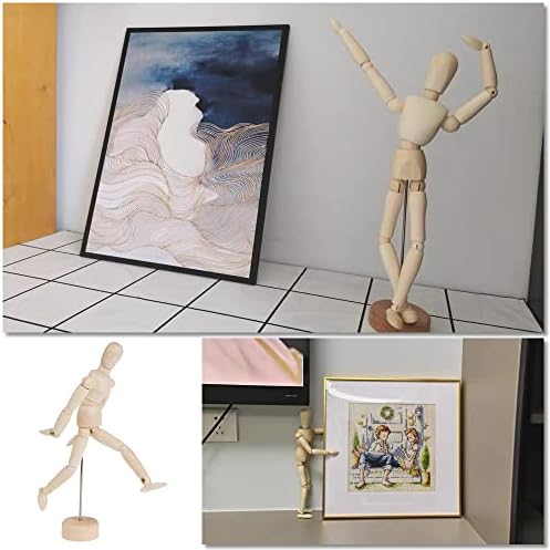 1 Set Artist Wooden Manikin Mannequins Drawing Mannequin with Flexible Joints Artist Sketch Drawing Models for Sketching & Painting
