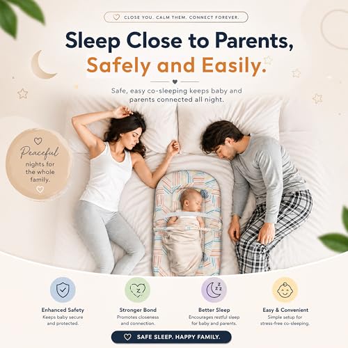 Image of StarAndDaisy 3 in 1 Baby Nest Mosquito net for Sleeping - Newborn, Mosquito net for Baby /Soft and Comfortable, Washable Cotton Design for 0-12 Months Baby (Check Print)