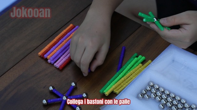 Bastoncini Magnetici Geometrici 50 Pezzi - Gioco Educativo Per Bambini, Matematica E Creatività - Foto 11