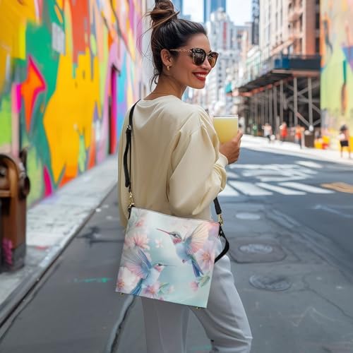 Image of HUGS IDEA Boho Bags for Women Leather Handbag Shoulder Bucket Crossbody Purse