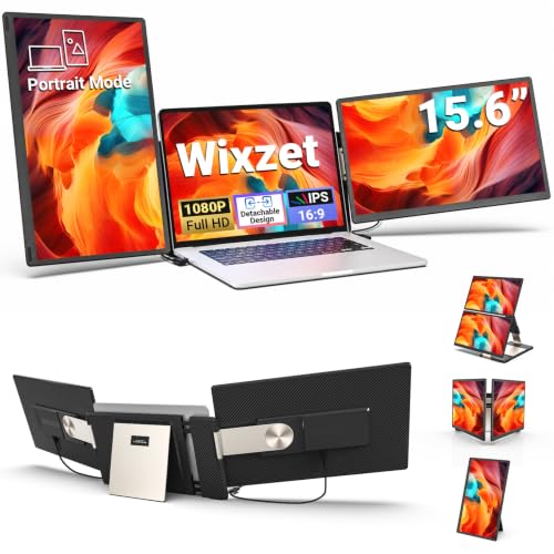 Image of 15.6 inch Laptop Screen Extender, Detachable Portable Monitor for Work & Travel