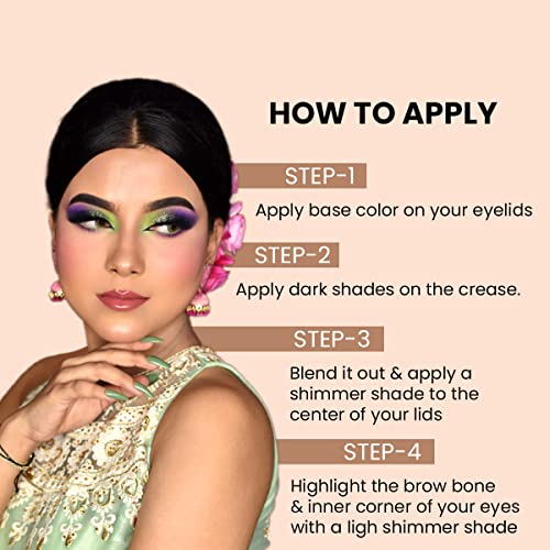 Image of MATT LOOK 36 Colors Catch the Eyeshadow Palette with Waterproof, High Pigment Flawless Finish & Long Lasting | Matte Nude Shimmer Eyeshadow Palette | 20.5g | 01