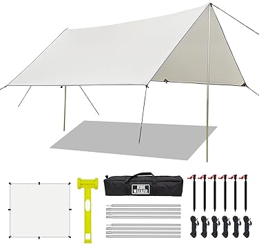 Amazon タープ ポール付き 長方形 3mx3m キャンプ用品 タープテント 軽量 日除け 高耐水加工 紫外線カット遮熱 タープと2mアルミ ポール 車 ツーリング バーベキュー 焚き火 たーぷ 3mx3m タープ 2m ポール ホワイト Hidewalker ポール Amazon タープ ポール付き 長方形 3mx3m キャンプ用品 タープテント 軽量 日除け 高耐水加工 紫外線カット遮熱 タープと2mアルミ ポール 車 ツーリング バーベキュー 焚き火 たーぷ 3mx3m タープ 2m ポール ホワイト Hidewalker ポール