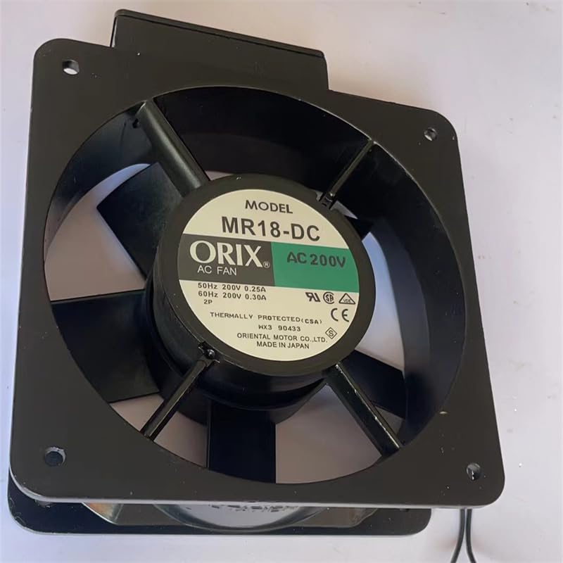 Ventilador MR18-CC AC200V 180 x 180 x 65 mm AC Ventilador de refrigeración axial