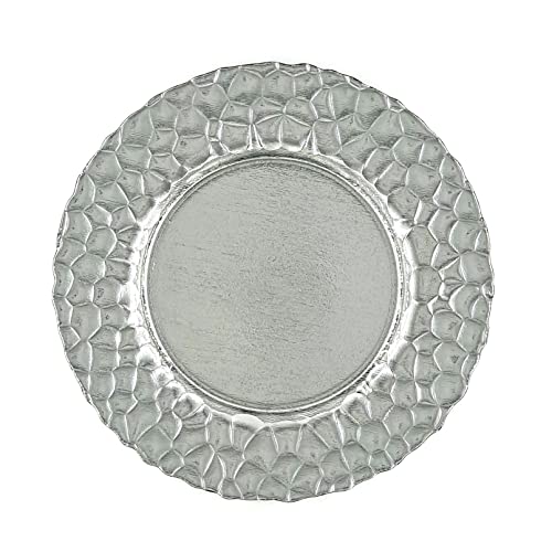 Set de 8 platos charger ROCHER 13 pulgadas plateados miniatura 3