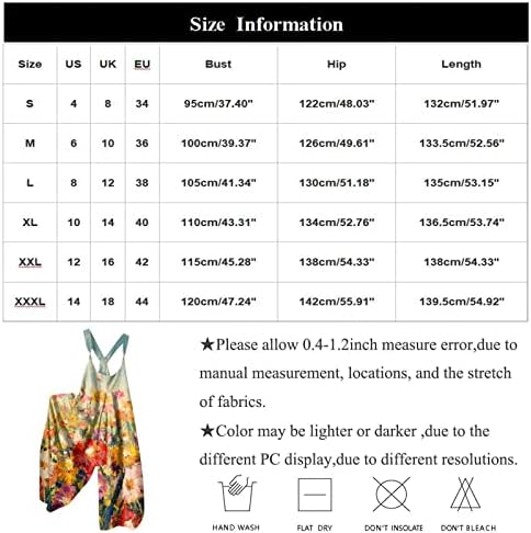UODSVP Women's Summer Jumpsuits Fashion Sweet Loose Casual Print Retro Strappy Jumpsuit 7 UODSVP Women's Summer Jumpsuits Fashion Sweet Loose Casual Print Retro Strappy Jumpsuit