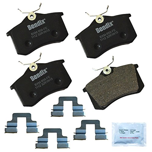 Image of Bendix Priority1 CFM1112 Rear Brake Pads for A1,A3,Quattro,A4,A6,A8 Allroad S3,S4,S6,S8,TT,Peugeot 207,208,GT,307,405,Renault Clio,Euro Fluence,Seat Arona,Cordoba,Exeo,Ibiza,Beetle,Corrado,Derby,Golf