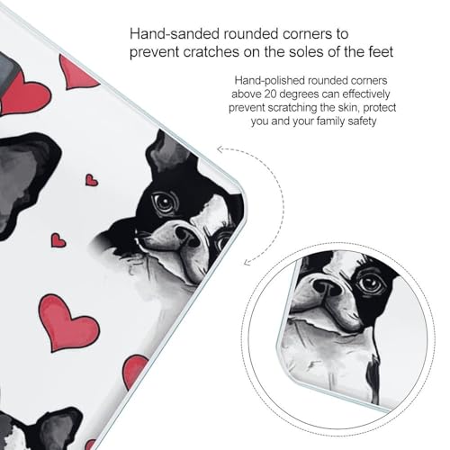 Balanza digital de baño para peso corporal estilo Boston Terrier miniatura 4