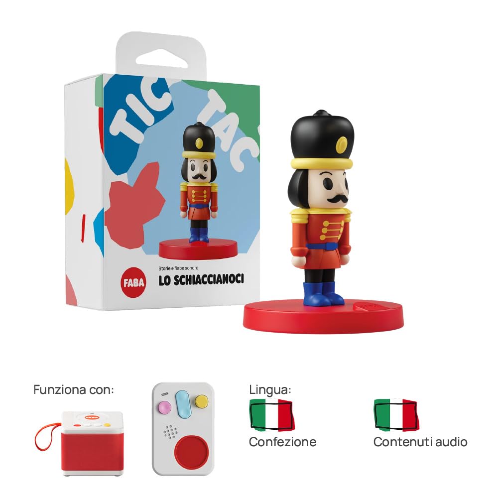 FABA Personaggio Sonoro – Lo Schiaccianoci – Storie e fiabe sonore per bambini e bambine 5-10 anni - Ascoltabile con il Raccontastorie, gioco educativo versione italiana