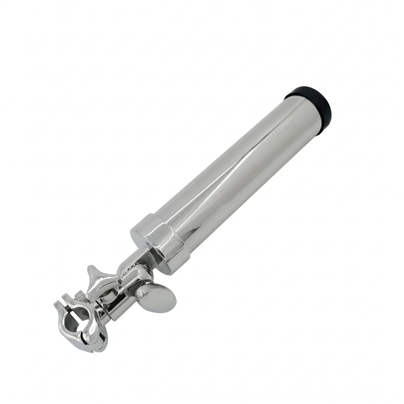 harayaa Portacanna da Barca Portacanna da Pesca Supporto a Morsetto Tubo Cilindrico Acciaio Inossidabile 316 Finitura a Specchio Regolabile con Snodo , 19-22MM