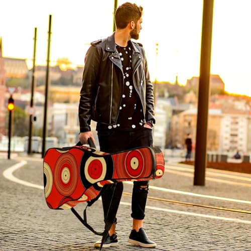 Sac pour guitare acoustique 40-42 pouces imperméable à motif rouge