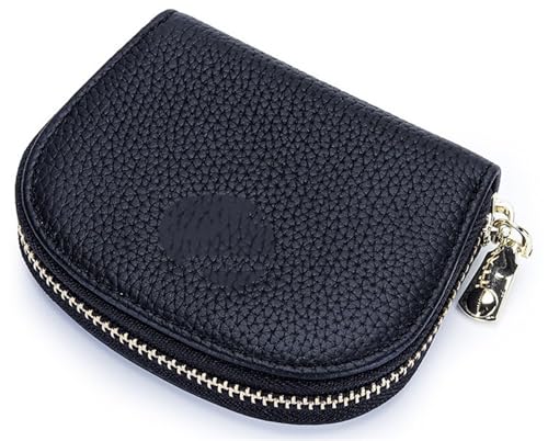 JINSHANLIANG Men's Leather Small Card Holder Men's Genuine Leather Coin Purse