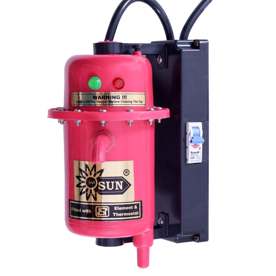 Yalli Sun VX Model Instant Water Heater 1L | Auto Cut Off and Manual Reset| 2 year Warranty| Water Geyser| Shock Proof for Home, Kitchen, Bathroom, Office| Premium Class ABS Plastic | Pink-image-40