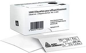 Avery Postage Labels 175 x 45 mm Box of 1,000: Buy Online at Best Price ...