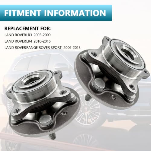 515067 Front Wheel Bearing and Hub Assembly Compatible with Land Rover LR3 2005-2009, LR4 2010-2016, Range Rover Sport 2006-2013 by chsuatuo - Used condition - Image 3