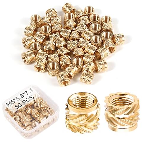 SAVITA 50pcs 3D Printing Brass Nuts Cover