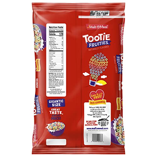 Malt-O-Meal Breakfast Cereal Value Bag, Tootie Fruities, 4 Count, 50 Ounce Bags, (20476) #TOP1