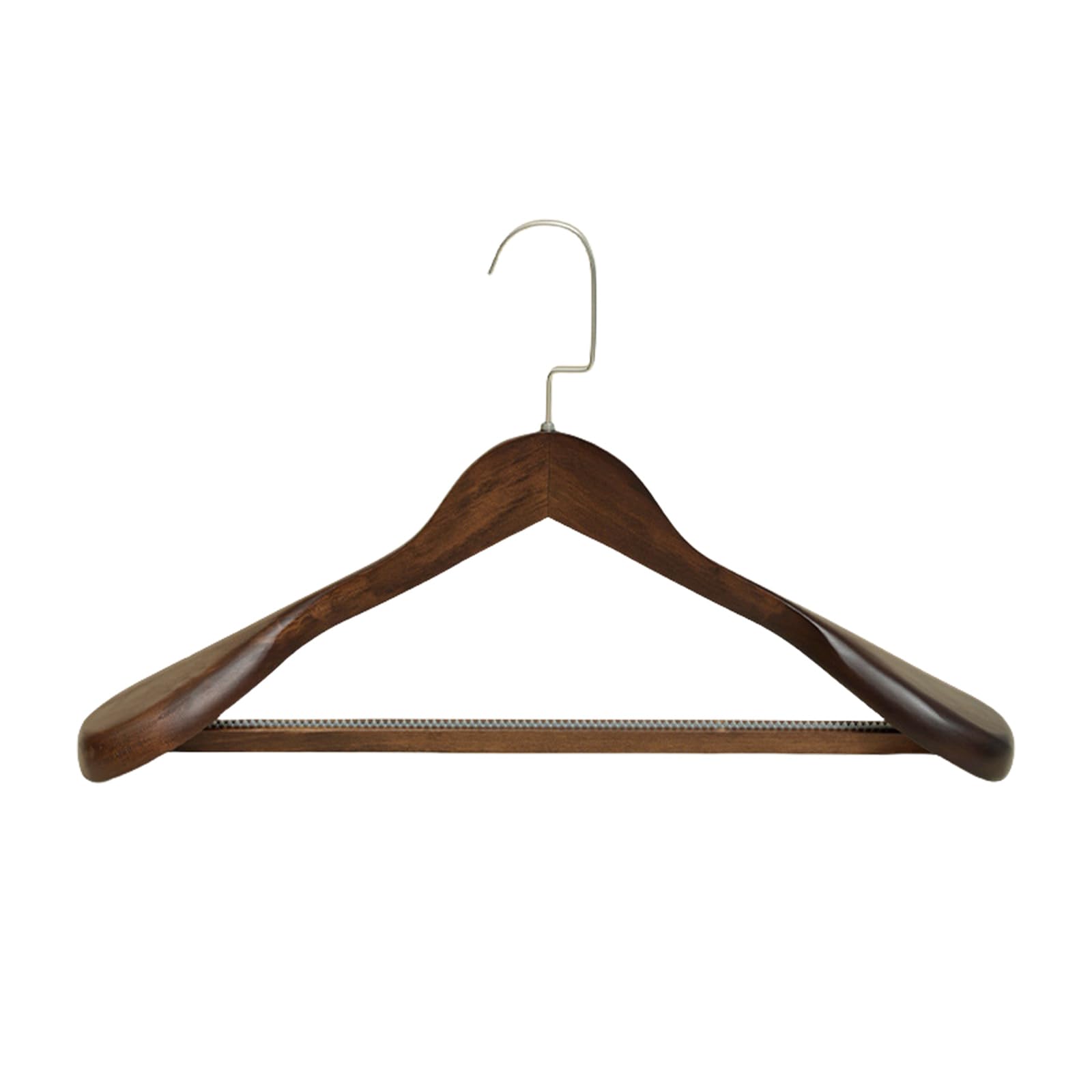 6 Stück praktische Kleiderbügel aus Holz mit Hosen, tragbar, stabile Designs für Kleidungsorganisation und Aufbewahrungslösung, breite Schulterbügel