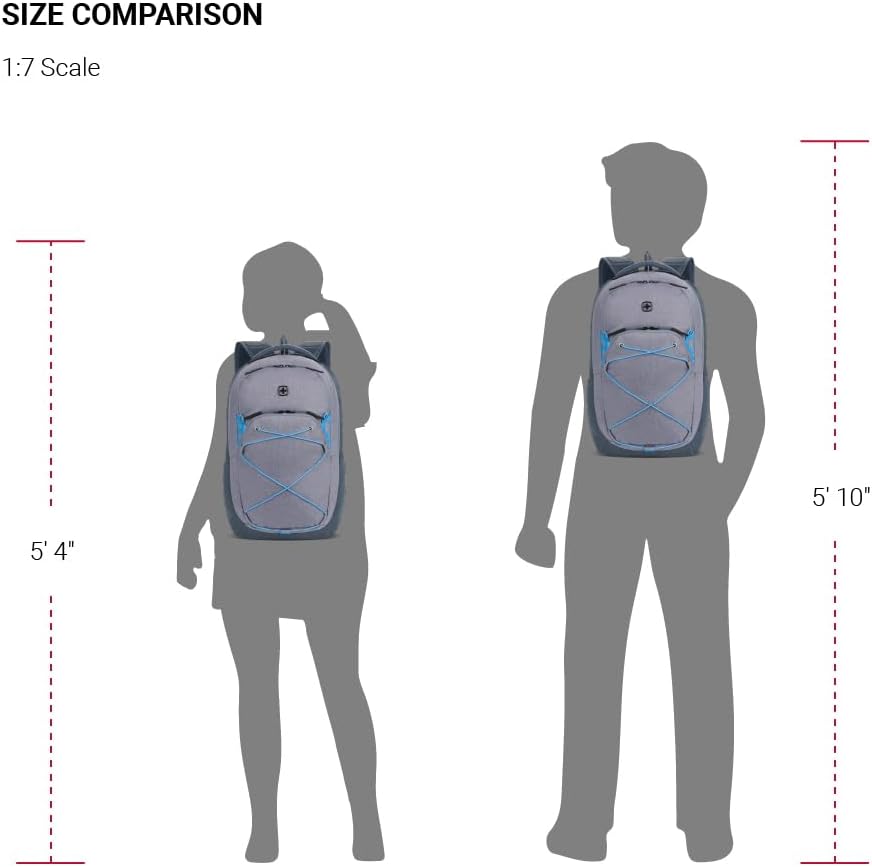 SwissGear 8175 Laptop Backpack, Navy/Grey Heather, 18 Inches - Image 6