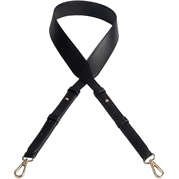 black leather bag strap