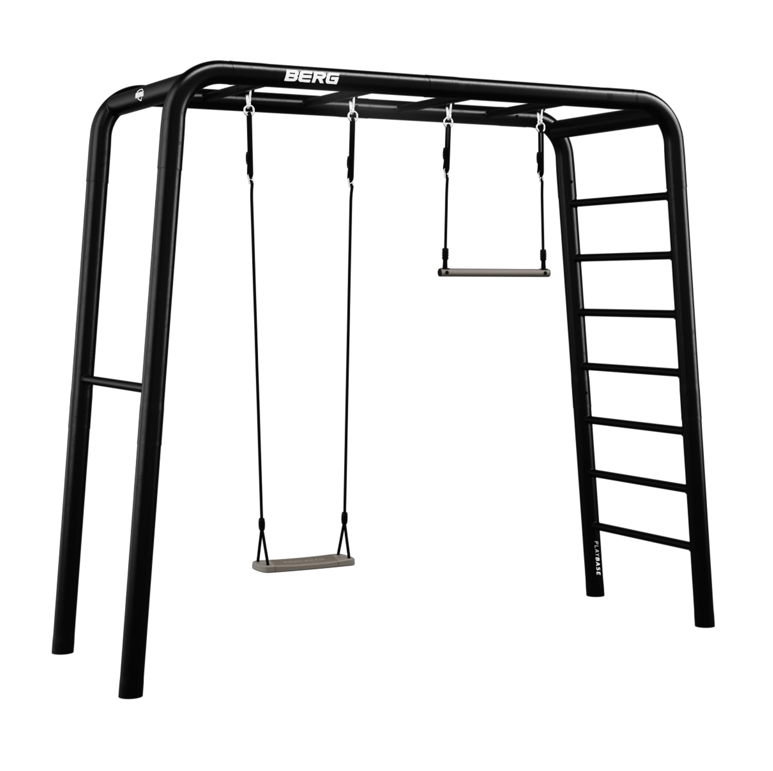 BERG PlayBase Medium Active Set Schaukel | Kompaktes modulares Klettergerüst & Outdoor Fitness-Set | Wetterfestes Garten-Spielgerät für Kinder