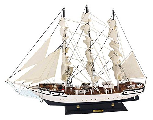 Preisvergleich Produktbild Dänemark Segelschiff Modell Modellsegelschiff Standmodel 3 Master Deko Maritim Ostsee Nordsee Sylt