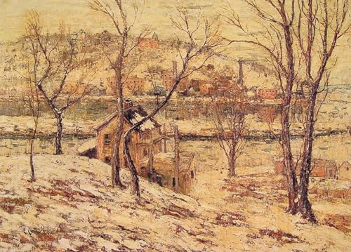 Affiche impression prints l'hiver sur la rivière Harlem pour grand mur