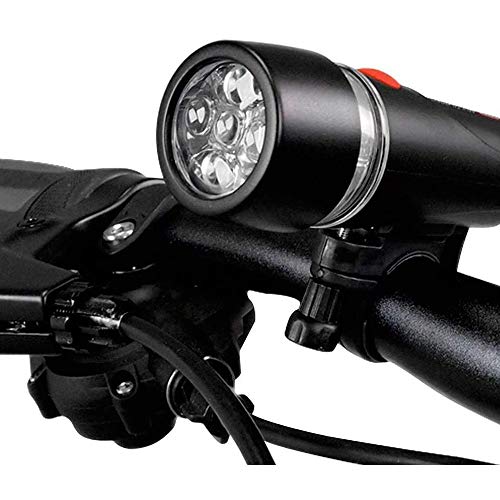 Farol Dianteiro Atrio para Bike com Suporte Resistente à Água Pilhas AAA Preto - BI004