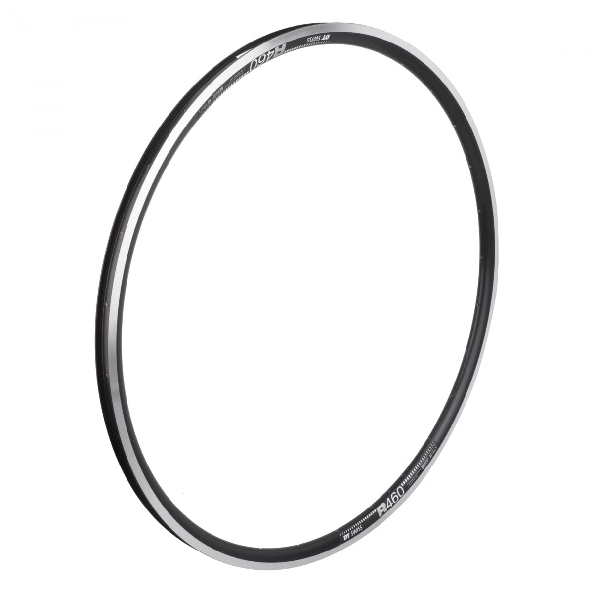 DT Swiss R 460 Sleeve-joined 28 hole Presta-drilled black
