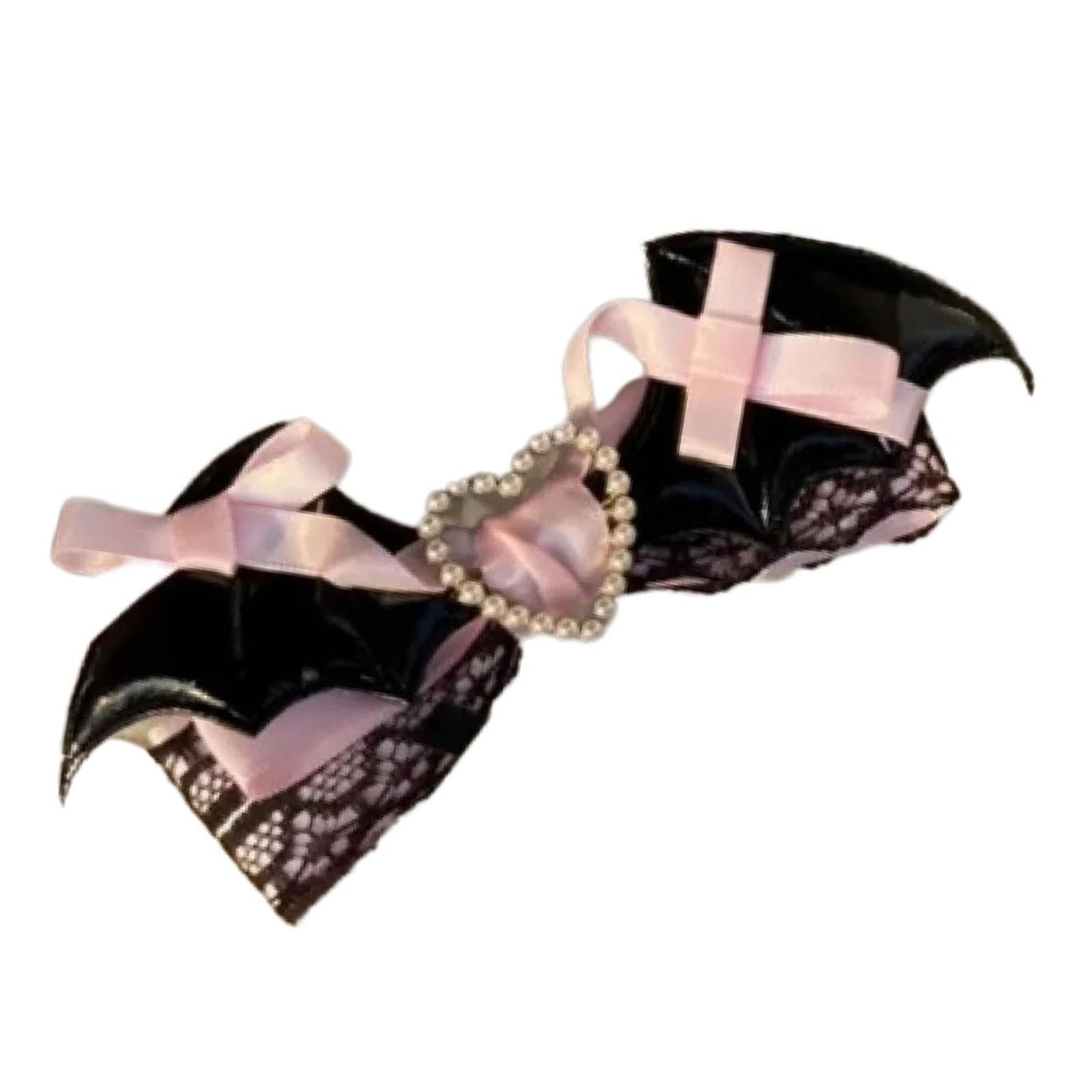 HDOYTXXM Fashion Bat Wing Hair Clip Novelty Lace Bowknot Hairpin Ponytail Braid Hairclip Halloween Headdress Anime Hair Barrettes