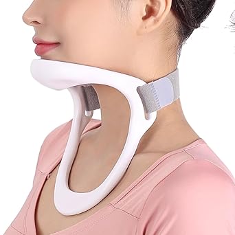 DIALDRCARE Cervical Plastic Collar For Neck Pain Relief Neck Support Brace For Spinal Pain And Pressure Relief Yoga Home Office, One Size - image, photos