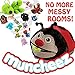 Muncheez Stuffed Animal Toy Storage for Children, Ladybug - Perfect for Kids - SUPER SOFT Fabric - 7 Plush Animal Choices - Upgrade Your Mesh Toy Nets & Toy Hammock - Extra Storage for Your Toys