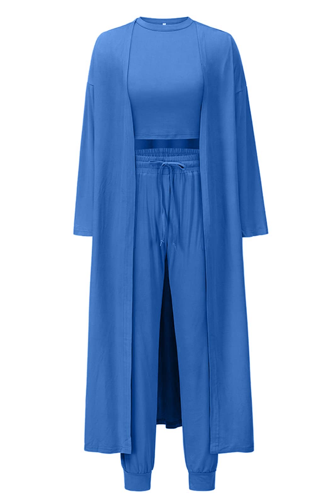 Les umes 3-teiliges Trainingsanzug-Set für Damen Cardigan vo