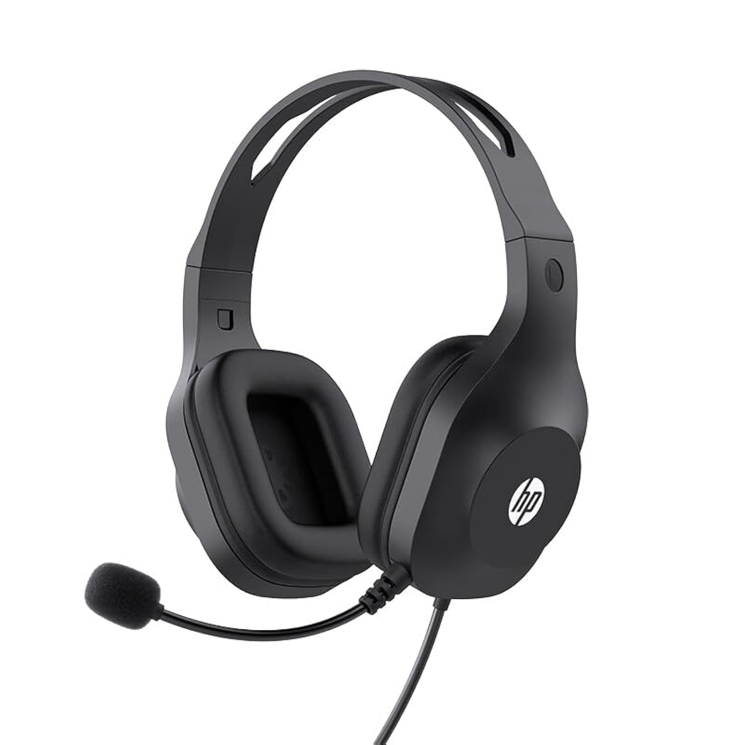 HP H120 Stereo USB Headset, Plug-and-Play USB-A, Built-in Noise-cancel