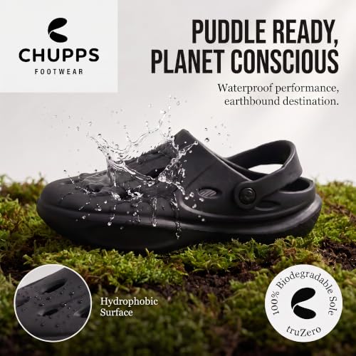 Image of CHUPPS Gator Clogs for Men | Lightweight EVA Clogs | Anti-Slip Sole | Cushioned Footbed | Breathable Ventilation | Adjustable Back Strap | Waterproof Casual Garden Clogs for Men