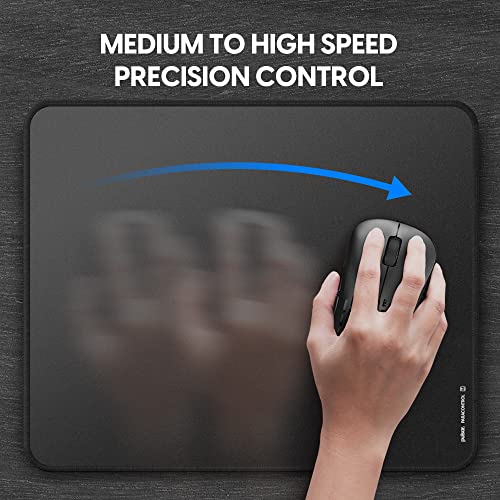 Image of Pulsar - Paracontrol M Esports Level Premium Gaming Mouse Pad v2 - Medium to High Speed Pad Stitched Edge Durable Hybrid Top Surface 10.23 x 13 (M, Black)