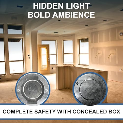 Image of Forus 4-Inch Conceal Box - Flush Mount Electrical Box, Durable GI Metal Concealed Wall & Ceiling Wiring Box, Compact Indoor Electrical Enclosure for Secure Wiring Pack of 1 PC