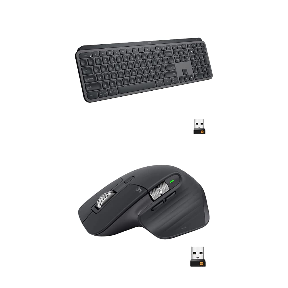 Logitech MX Keys Wireless Keyboard + MX Master 3 Wireless Mouse Combo