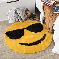 Kids room rugs Kids room decor emoji rug