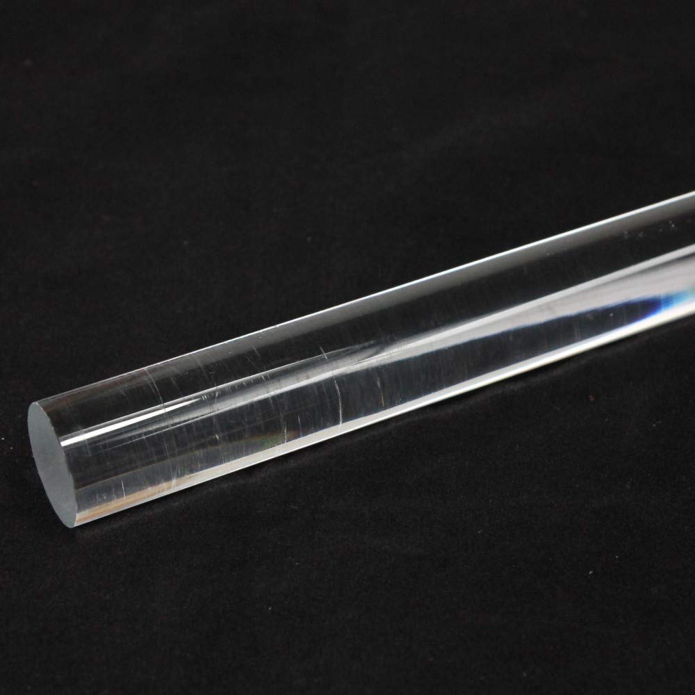 Produktbild von 2x Acryl-Rundstäbe 500x7mm – Transparent, Wetterfest, Leicht Zu Bearbeiten – Für Deko, Beleuchtung & Display