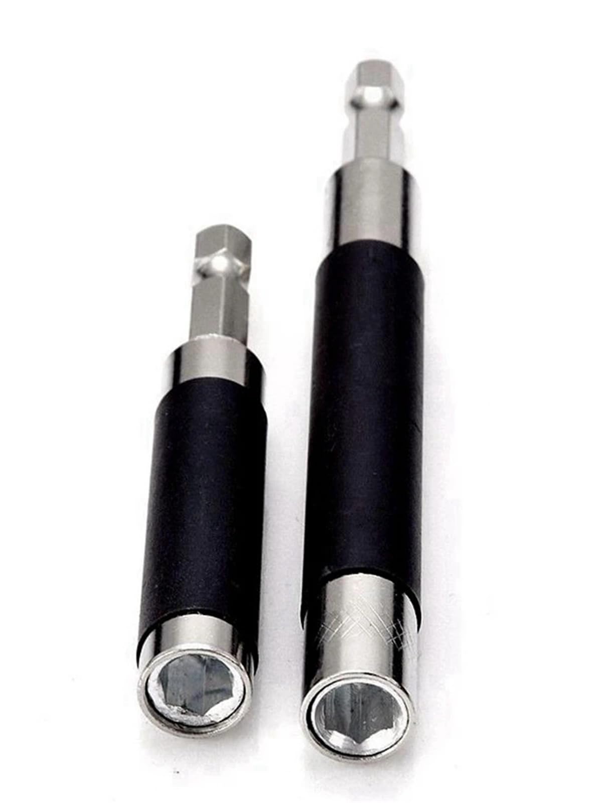 Portainserti da 6,35 mm, attacco esagonale, 80+120 cm, punta for viti, cercafori, punta magnetica, 2 pezzi