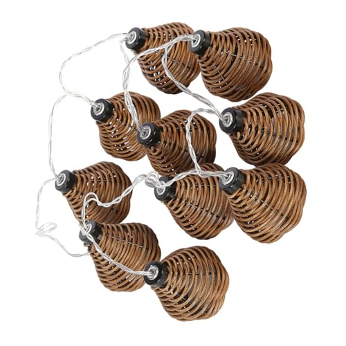 Guirlande lumineuse rotin artificiel 2,2M déco sans clou ni vis