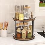 LAMU 2 Tier Lazy Susan Spice Rack Organizer for Kitchen Countertop Cabinet - Image 6