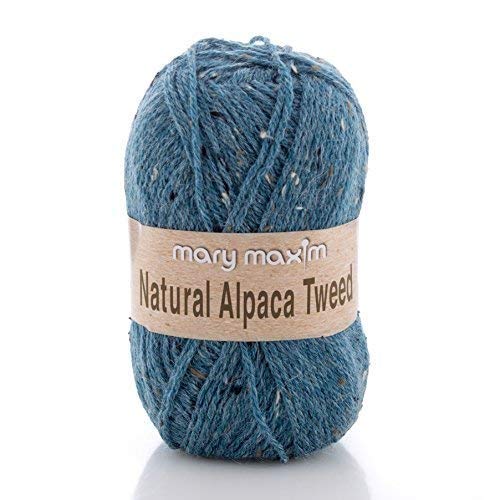 Natural Alpaca Tweed Yarn Cool Stream, Multicolour, 9.52x19.68x9.52 cm - Image 2