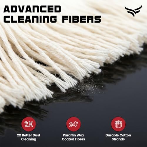 Image of Xtrim Car Duster, Scratch-Free & Lint-Free Car Cleaner Brush with Long Handle, Cotton Car Dust Cleaner with Paraffin Wax Coating for 2X Better Cleaning Performance, Car Cleaning Brush for Exterior