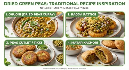 Image of Beans & Grains Premium Green Peas (Dry Hara Matar) | Protein & Fiber-Rich Pulses | 100% Natural & Unpolished | 1kg | Pack of