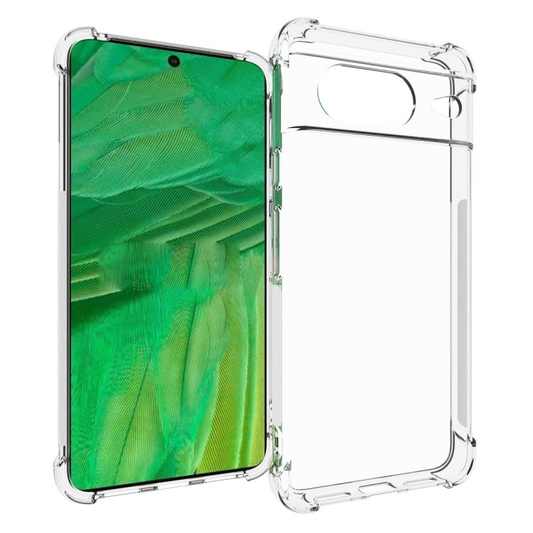 Image of for Google Pixel 8 5G Case,Google Pixel 8 5G Phone Case Clear Transparent Reinforced Corners TPU Shock-Absorption Flexible Cell Phone Cover for Google Pixel 8 5G - Transparent